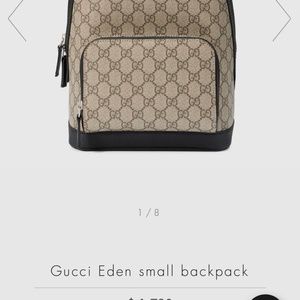 Gucci back pack
